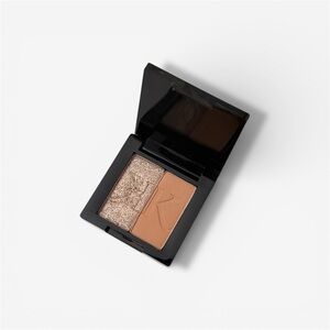 Karmela Cosmetics Dual-Tone Eyeshadow Palette Mini Neutral Brown and Rose Gold